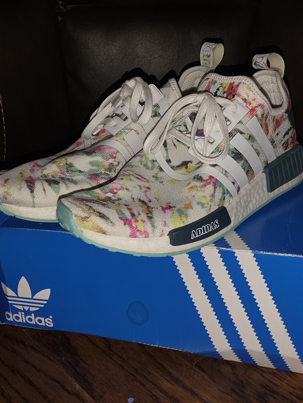 adidas Print White Multicolor NMD R1 Sneakers